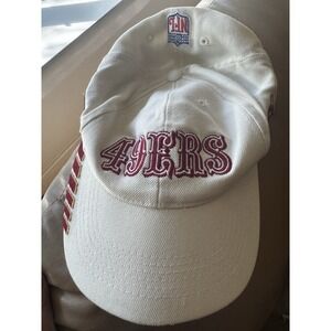 Vintage Sports Specialties San‎ Francisco 49ers Hook Loop Hat Cream Red OSFA